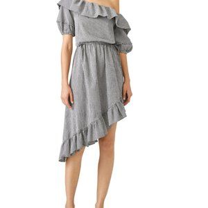 LoveShackFancy - Black and White Gingham Haley Dress - S